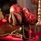 Large Christmas Ball Ornaments, 9ct 3.94 Inches Red and Gold Shatterproof Christmas Tree Decorations Set, Luxury Hanging Ornaments for Xmas Trees Bulk Holiday Decor